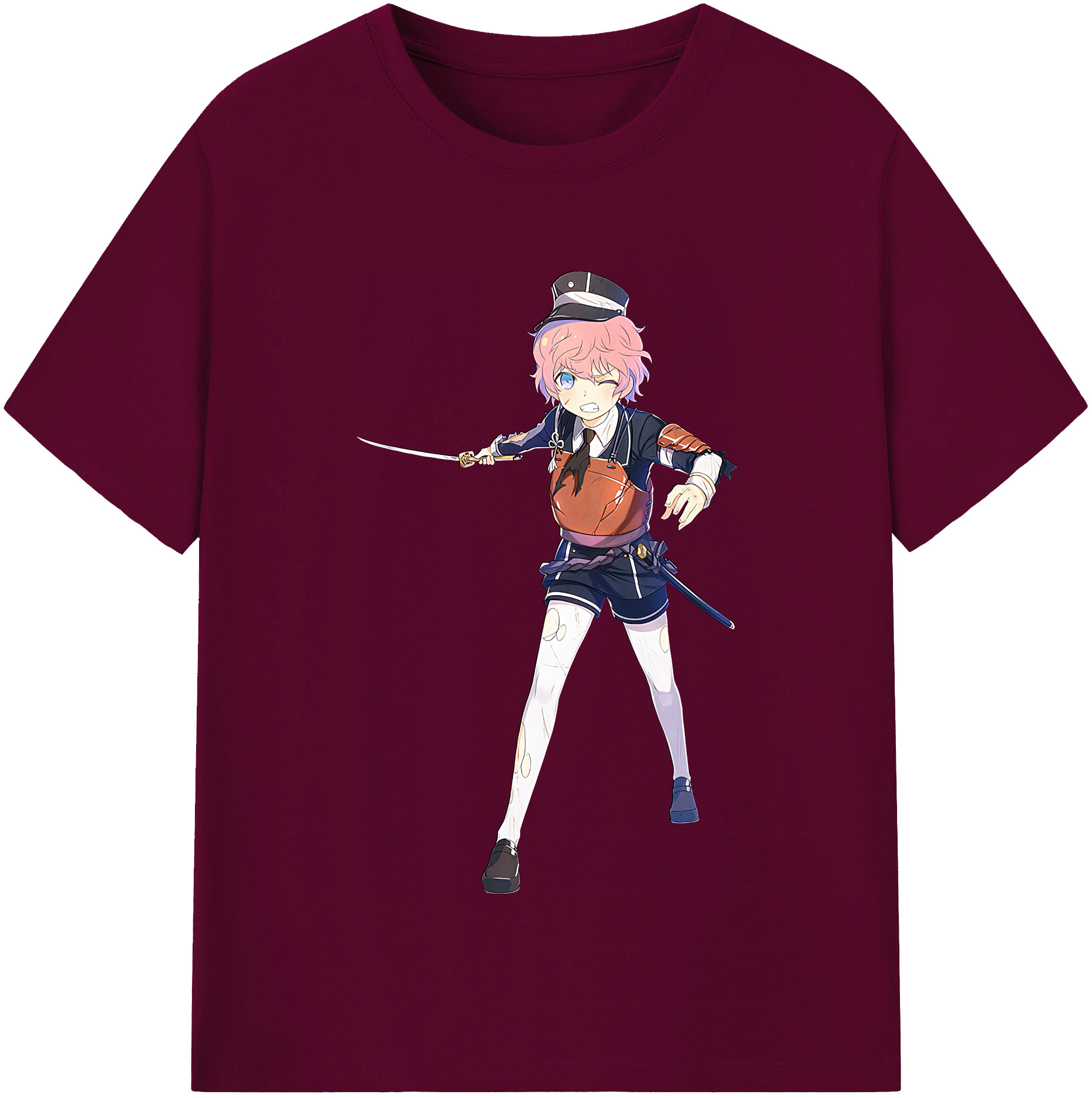 （画像用） 刀剣乱舞 Touken Ranbu レディースカジュアルプリントTシャツ（綿100％）